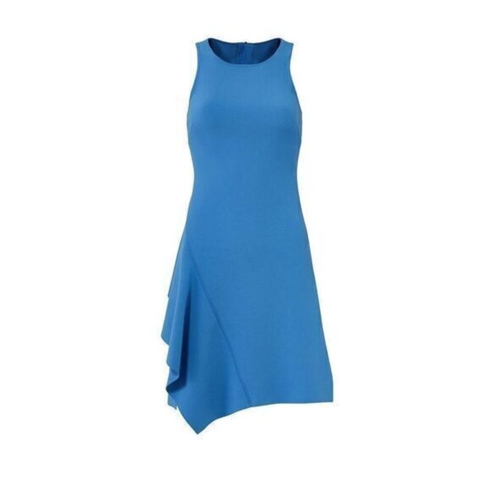 ELIZABETH AND JAMES Hattie Ruffle Blue Mini Dress
